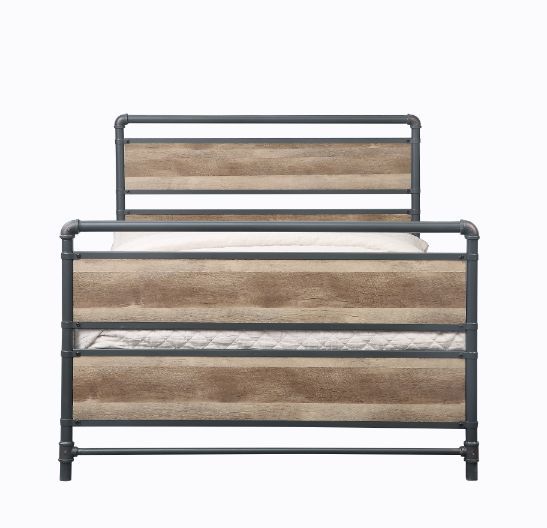 Brantley - Full Bed - Antique Oak & Sandy Gray Finish