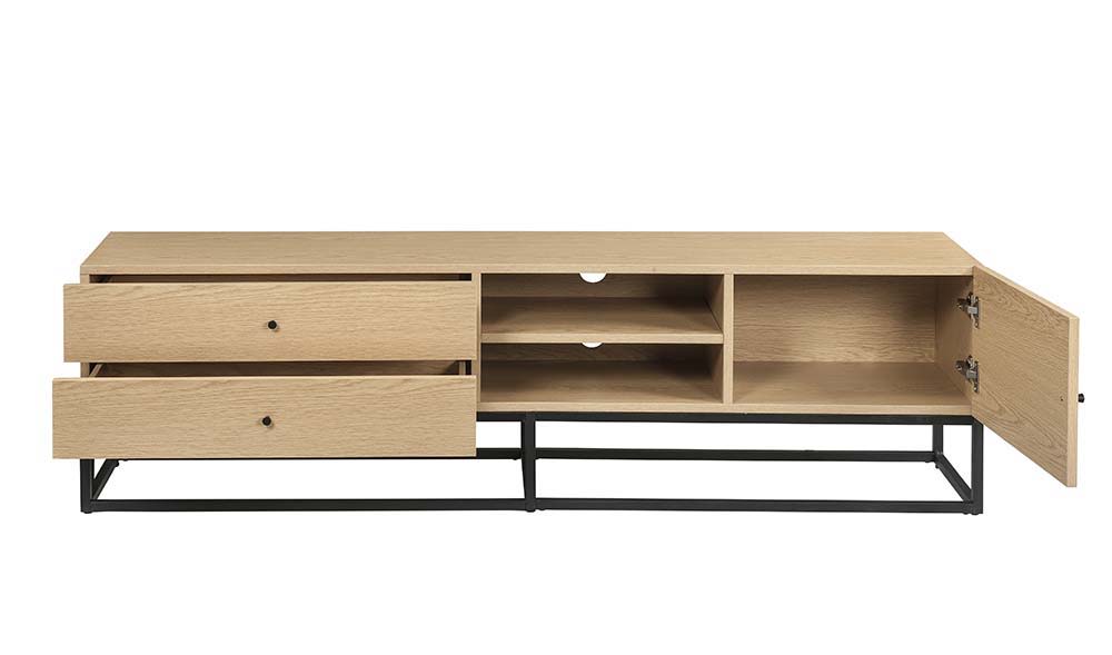 Isha - TV Stand - Oak Finish