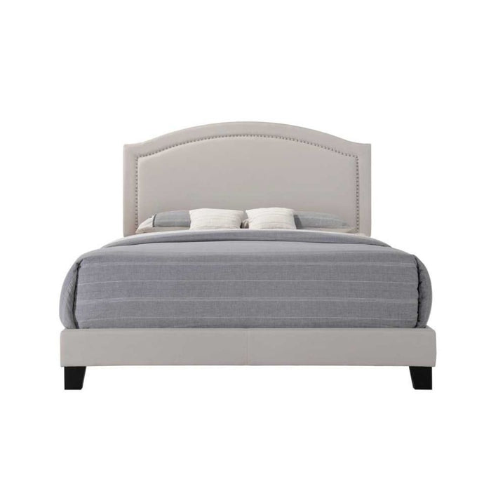 Garresso - Queen Bed - Fog Fabric