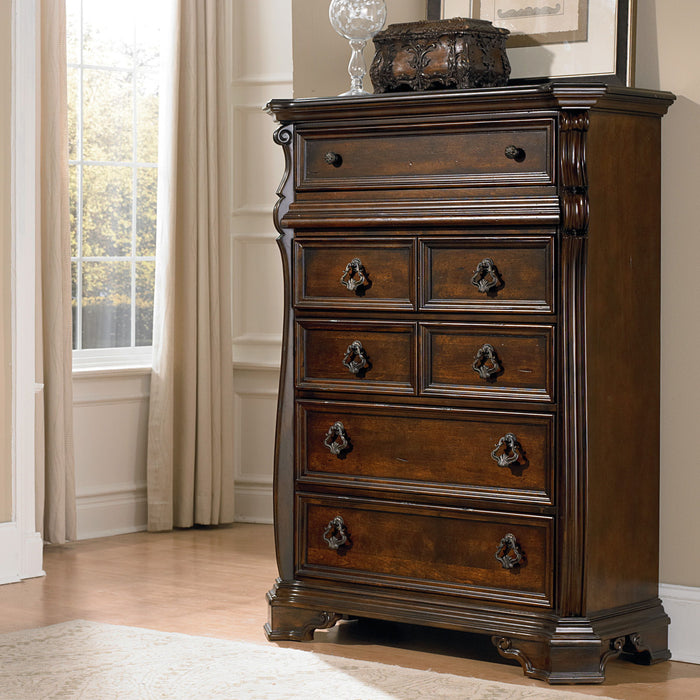 Arbor Place - 6 Drawer Chest - Dark Brown