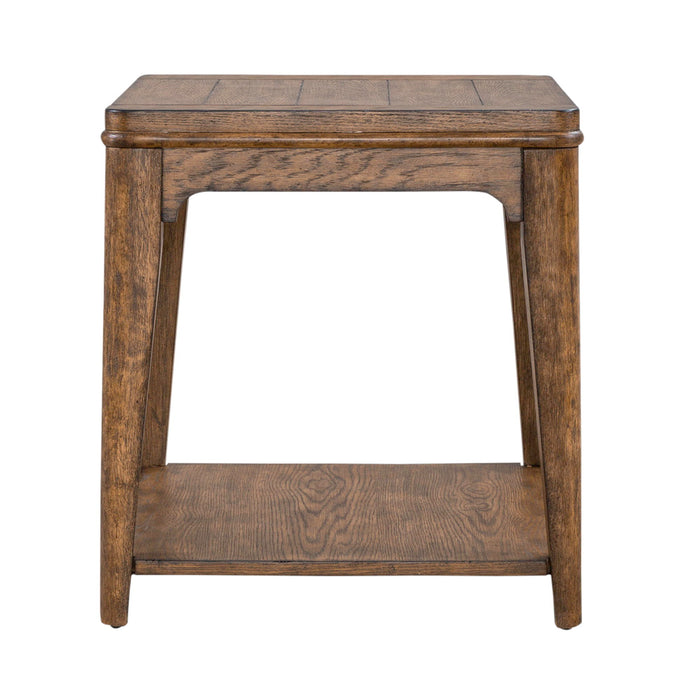 Ashford - Rectangular End Table - Light Brown