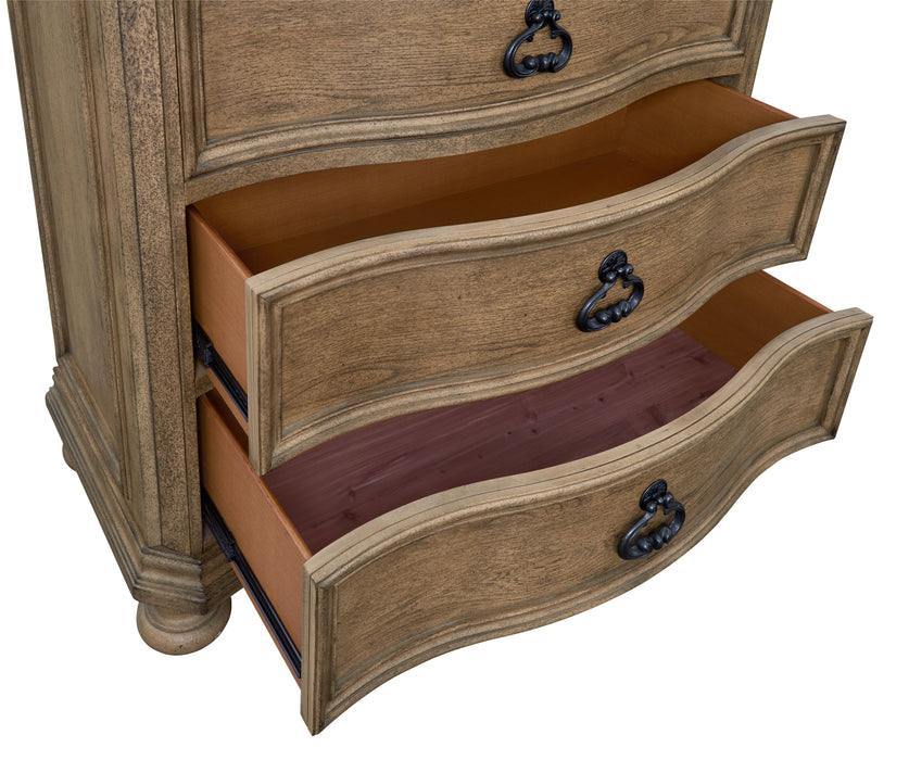 B00216 - Wood Chest - Pecan