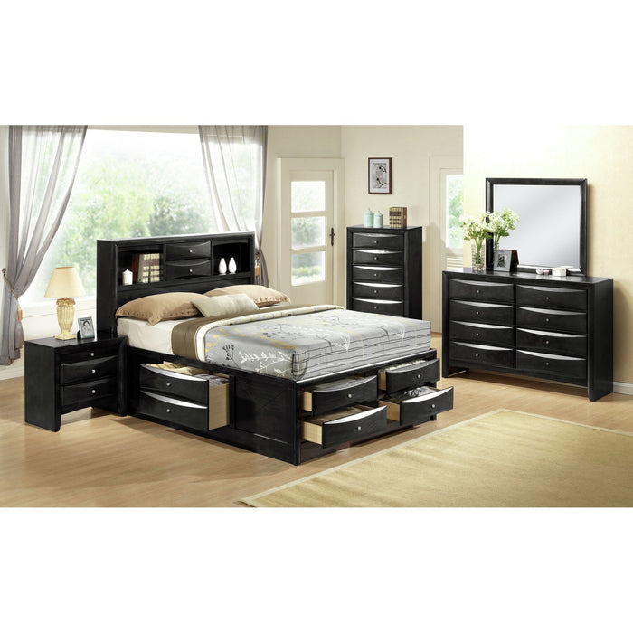 Emily - 5 Drawer Chest - Black