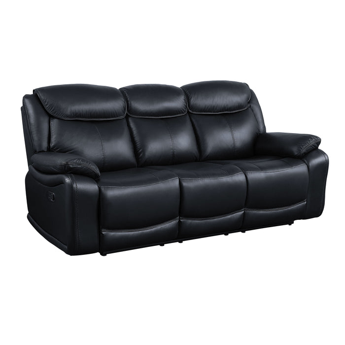 Ralorel - Sofa - Black Top Grain Leather