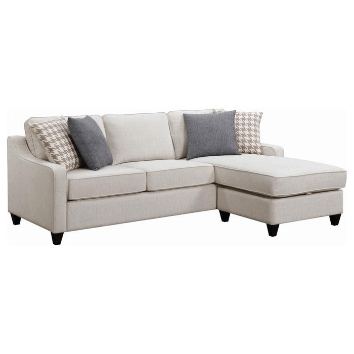 Mcloughlin - Upholstered Sectional - Platinum