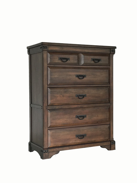 B06928 - 6 Drawer Chest - Brown Mahogany