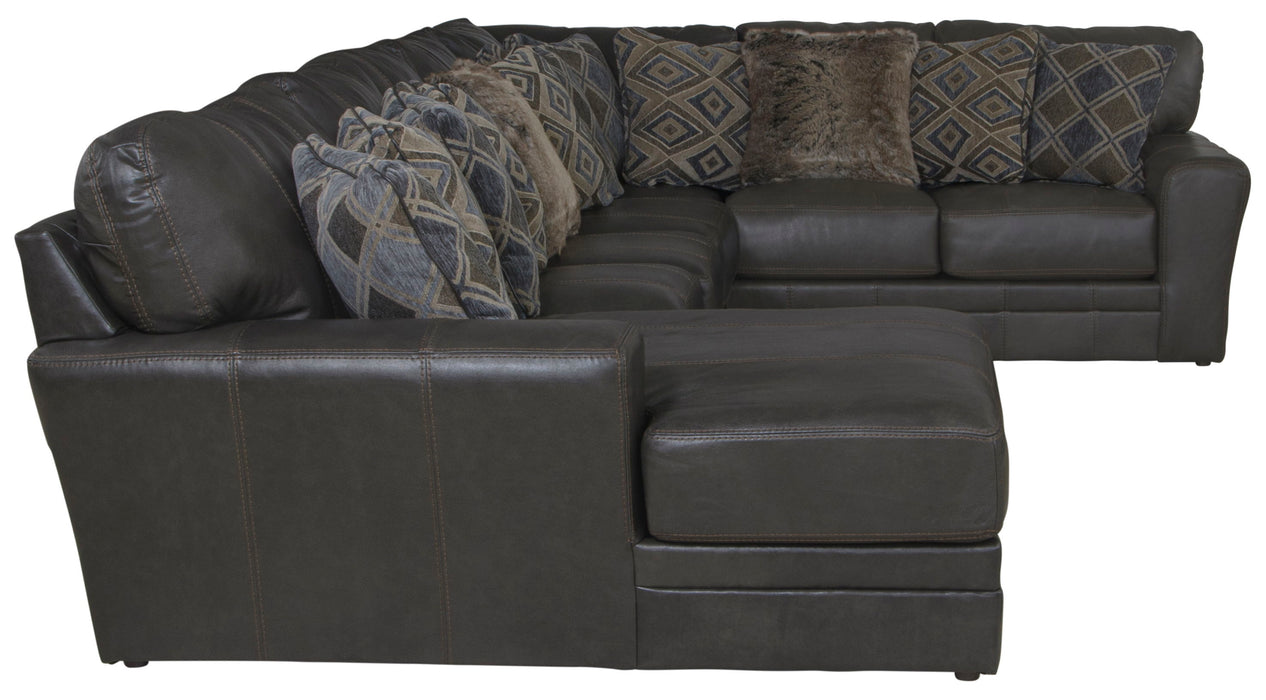 Denali - Italian Leather Match Sectional