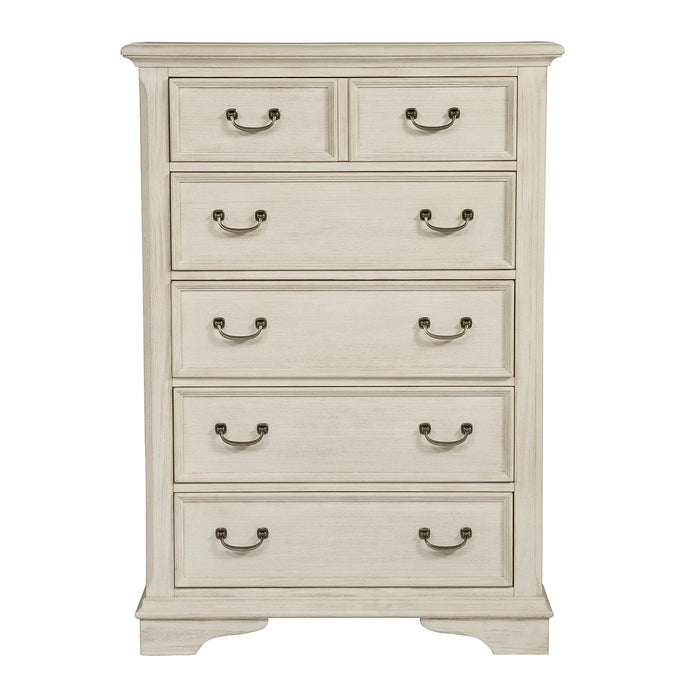 Bayside - 5 Drawer Chest - White