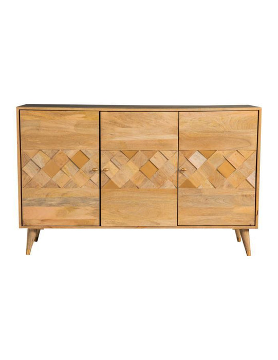 Alyssum - Checkered Pattern Accent Cabinet