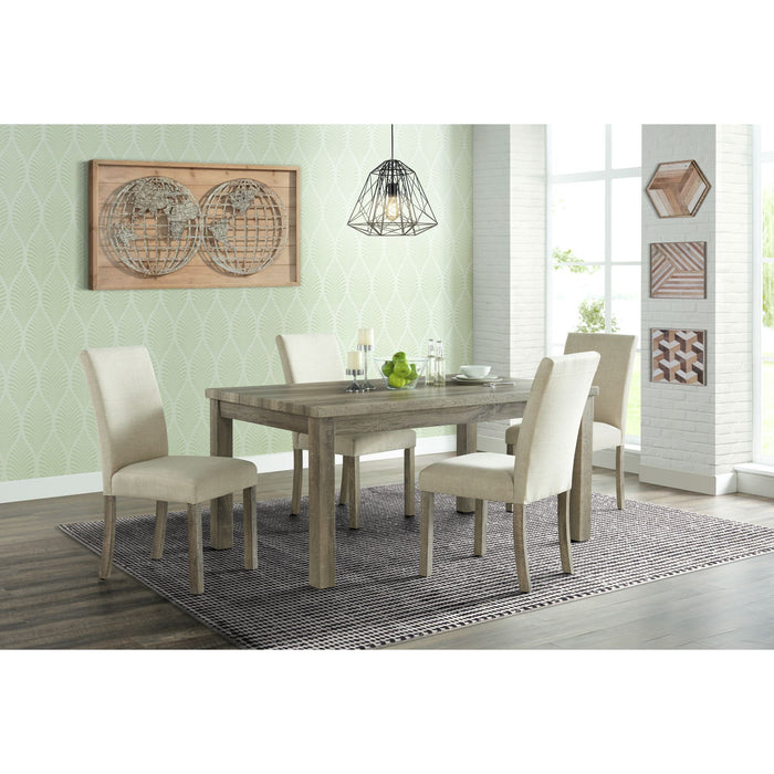 Oak Lawn - 5 Piece Standard Height Dining Set - Natural Finish