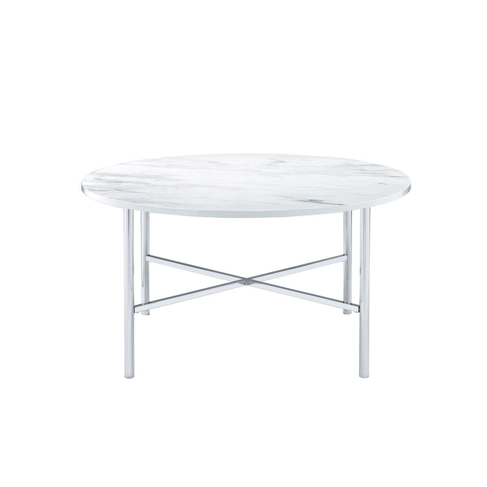 Cyrus - 3 Piece Occasional Table Set Chrome