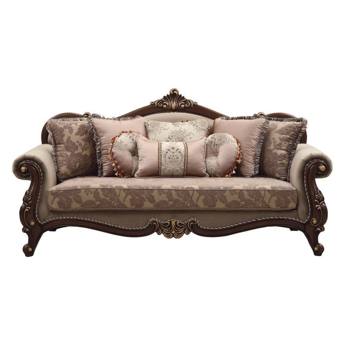 Mehadi - Sofa - Velvet & Walnut