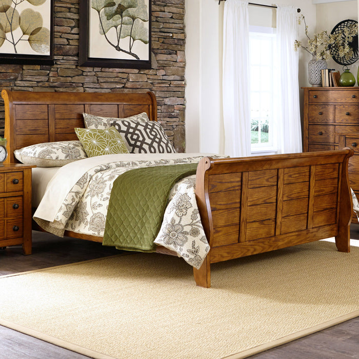 Grandpas Cabin - Sleigh Bed