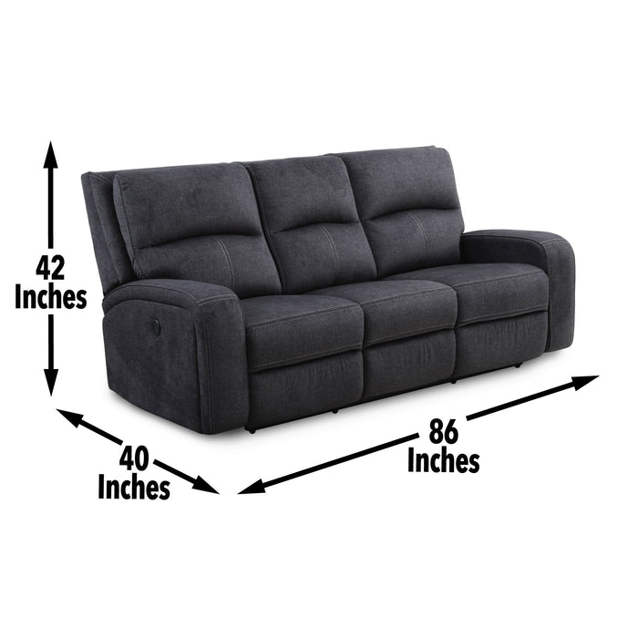 Lovell - Power Sofa - Dark Gray