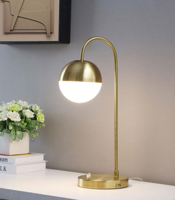 Merrick - Spherical Arched Bedside Table Lamp - Gold