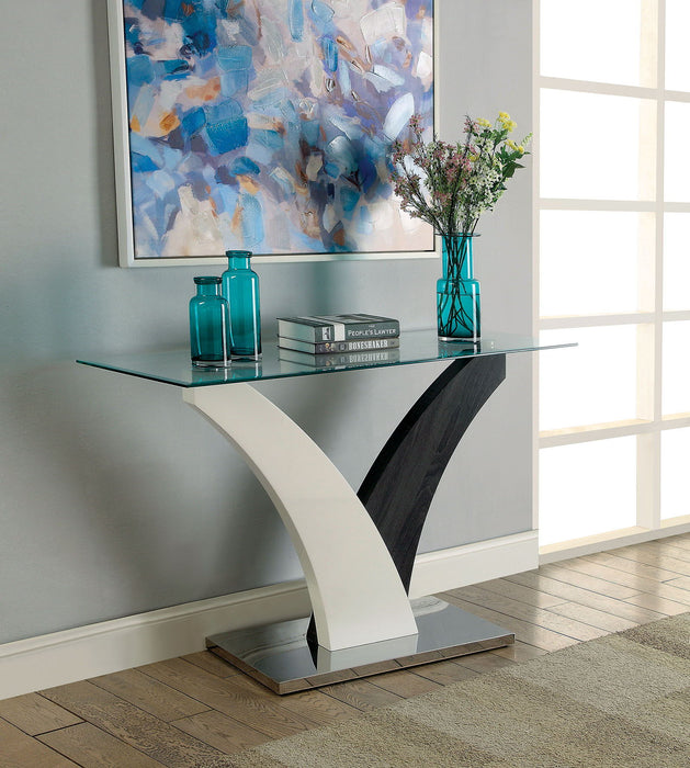 Sloane - Sofa Table - White / Dark Gray